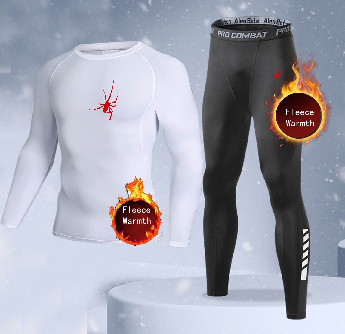 Nieuwe 2-delige winter warme h - Thermal Long John recensie en prijs