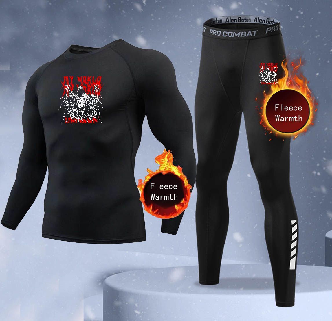Nieuwe 2-delige winter warme h - Thermal Long John recensie en prijs